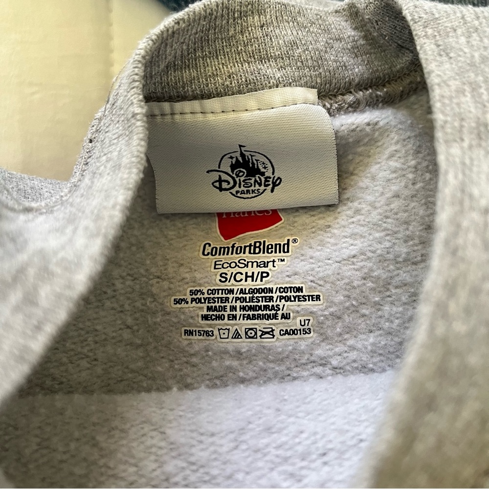 Disneyland Light Grey Crew neck Sweatshirt Women Size Small - Picture 4 of 5